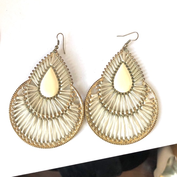 [Set of 2] Boho Glam Earrings - Picture 3 of 4